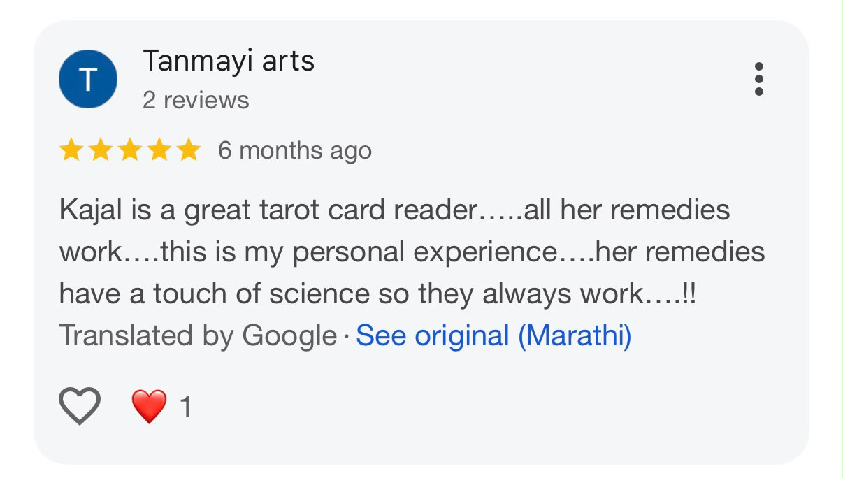Client review 6 for Kaajjal’s Spiritual World